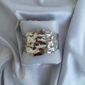 Molten Silver Bangle